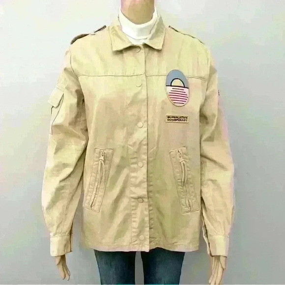 WESC Jacket Beige Streetwear Unisex Contemporary  Jacket. - Picture 13 of 14